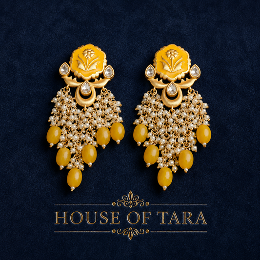 Sunshine Gulzar Pearl Cascade Earrings