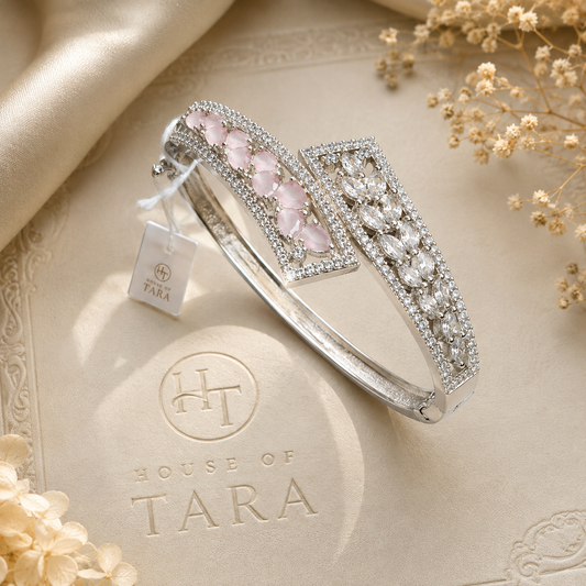 Blush Crystal Crossover Bracelet