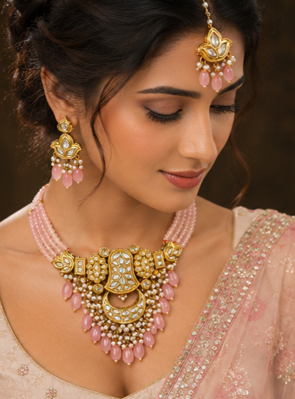 Gulnaar Kundan Necklace Set