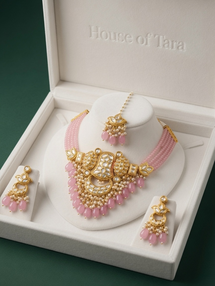Gulnaar Kundan Necklace Set