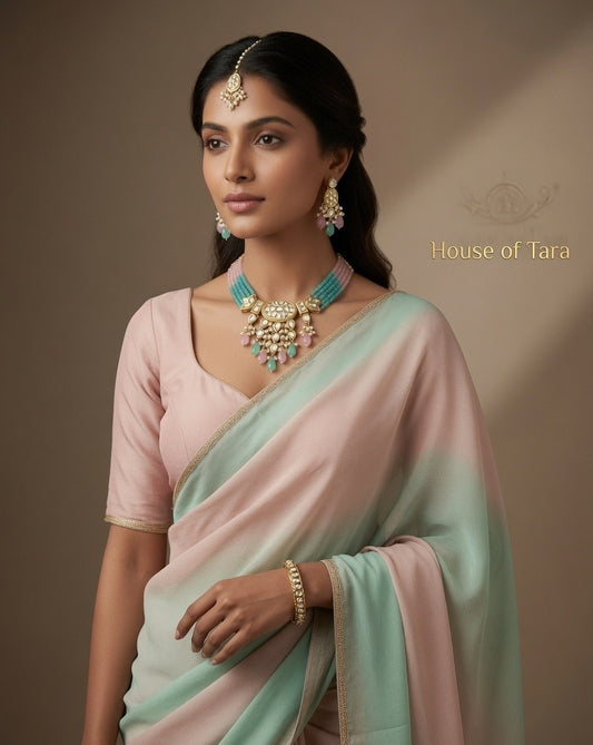 Pastel Prism Kundan Choker Set