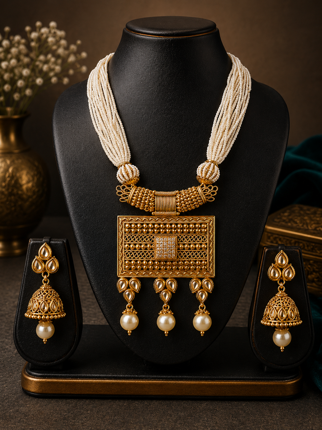 Royal Pearl Heritage Necklace Set