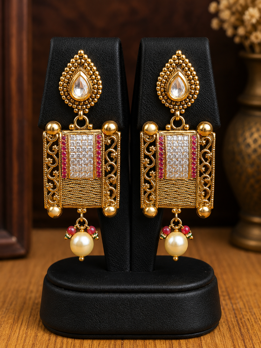 Rajvi Pearl Heritage Necklace Set