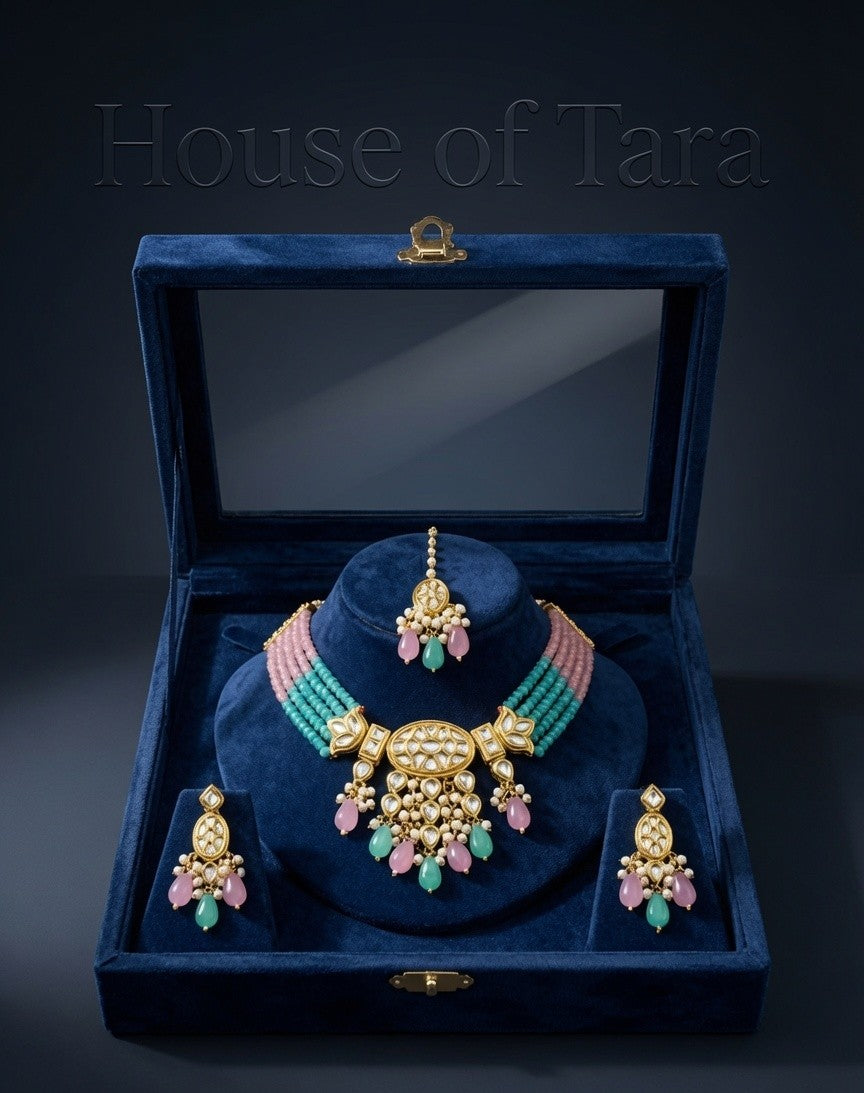 Pastel Prism Kundan Choker Set