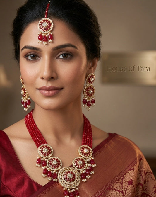 Ruhani Ruby Necklace Set