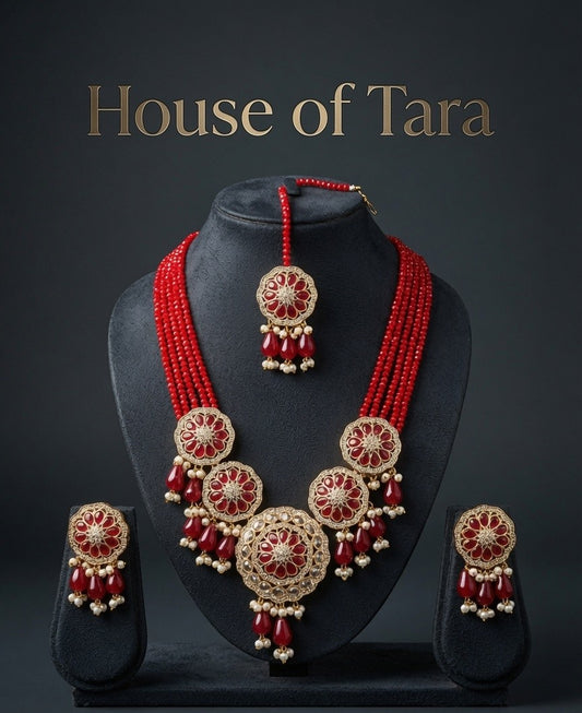 Ruhani Ruby Necklace Set