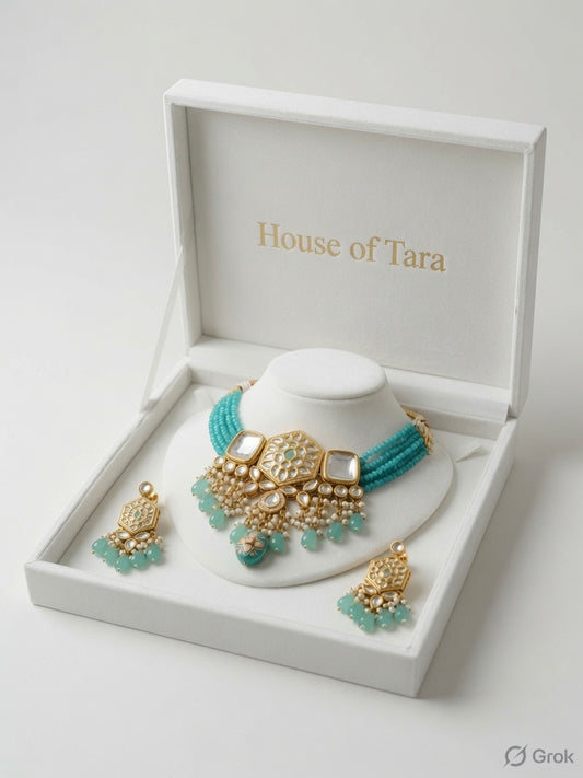 Aqua Noor Choker Set