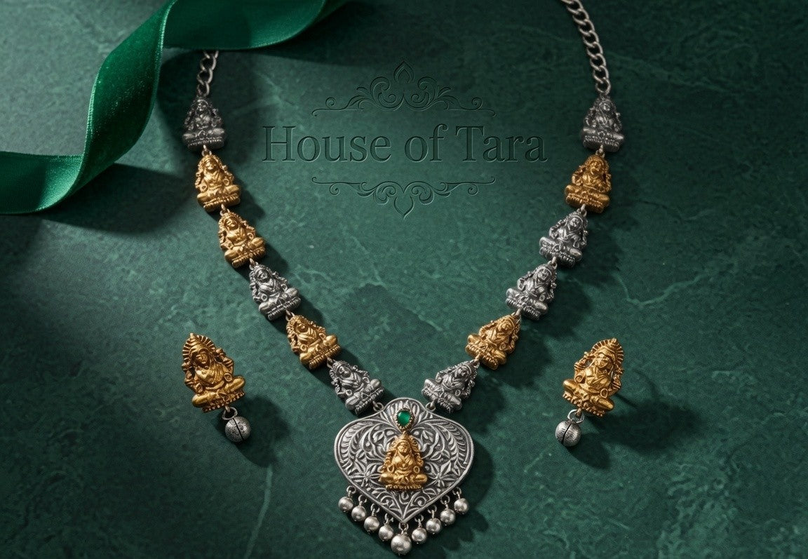 Temple Aura Dual-Tone Necklace