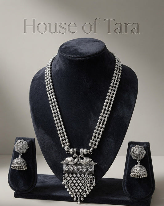 Mayura Heritage Oxidised Necklace Set