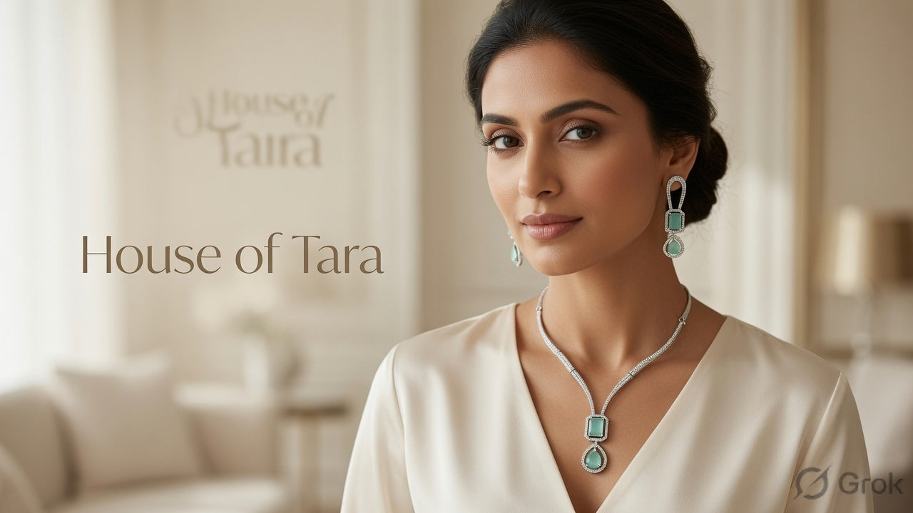 Aqua Crystal Luxe Pendant Set