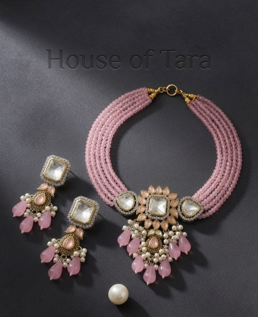 Blush Royale Kundan Choker Set