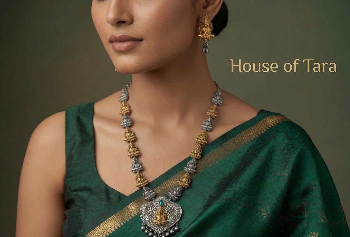Temple Aura Dual-Tone Necklace