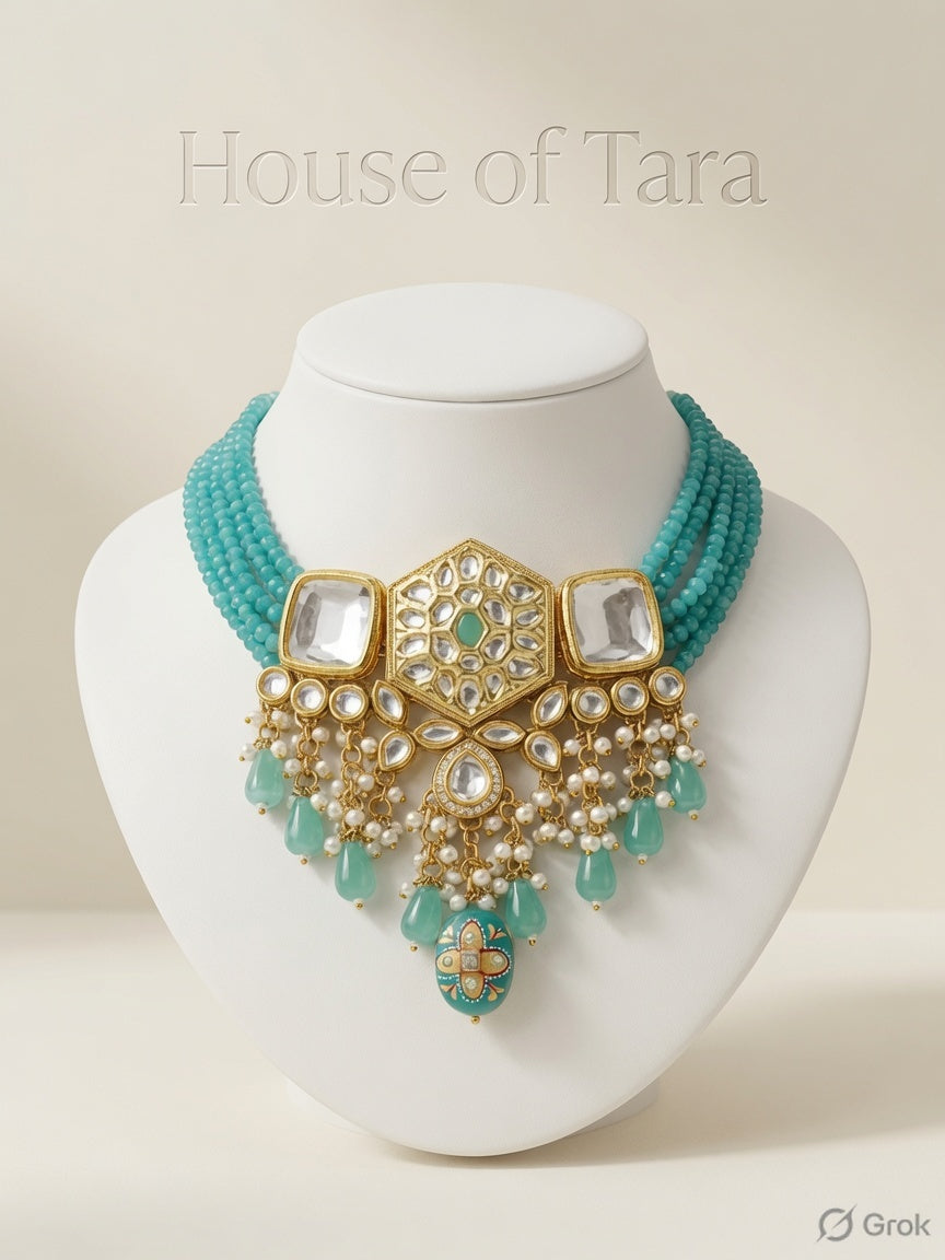 Aqua Noor Choker Set