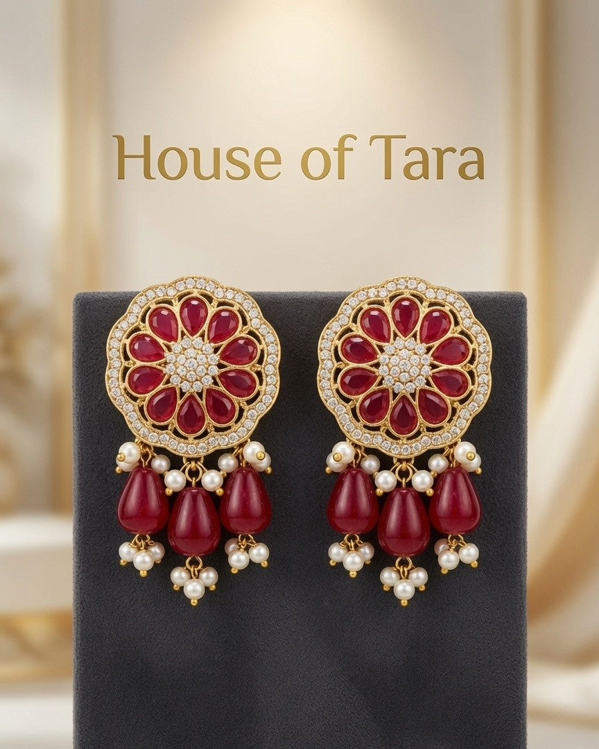 Ruhani Ruby Necklace Set